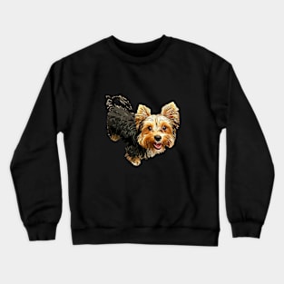 Yorkie - Cutest Fluffy Yorkshire Terrier Crewneck Sweatshirt